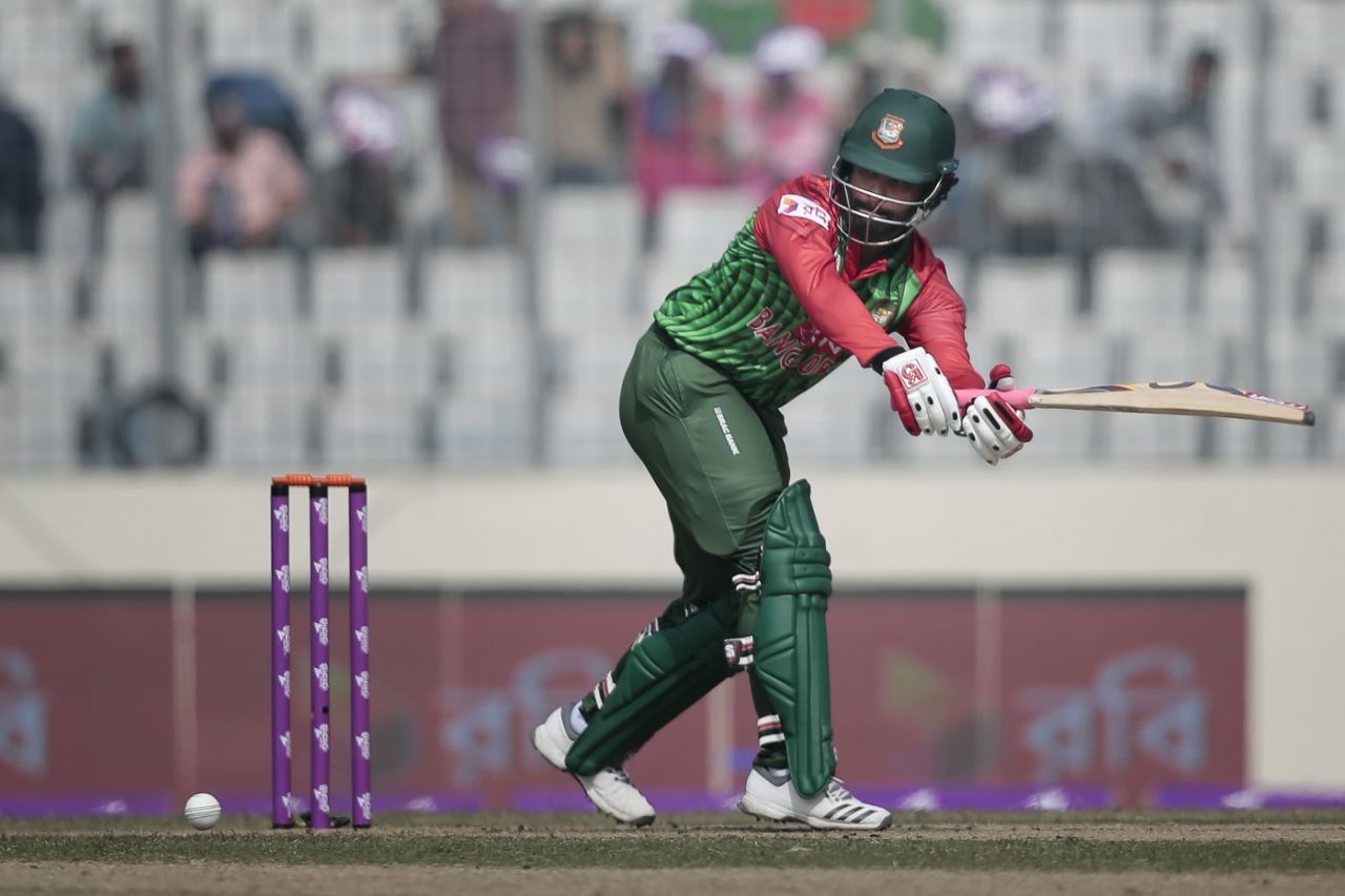 Tamim Iqbal flicks to midwicket, Bangladesh v Sri Lanka, Tri-nation series, Dhaka, January 19, 2018