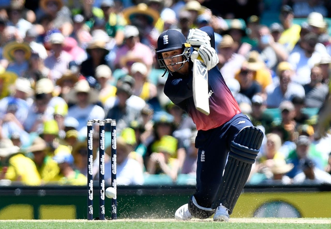 The high-elbow cover drive from Jason Roy, Australia v England, 3rd ODI, Sydney, January 21, 2018
