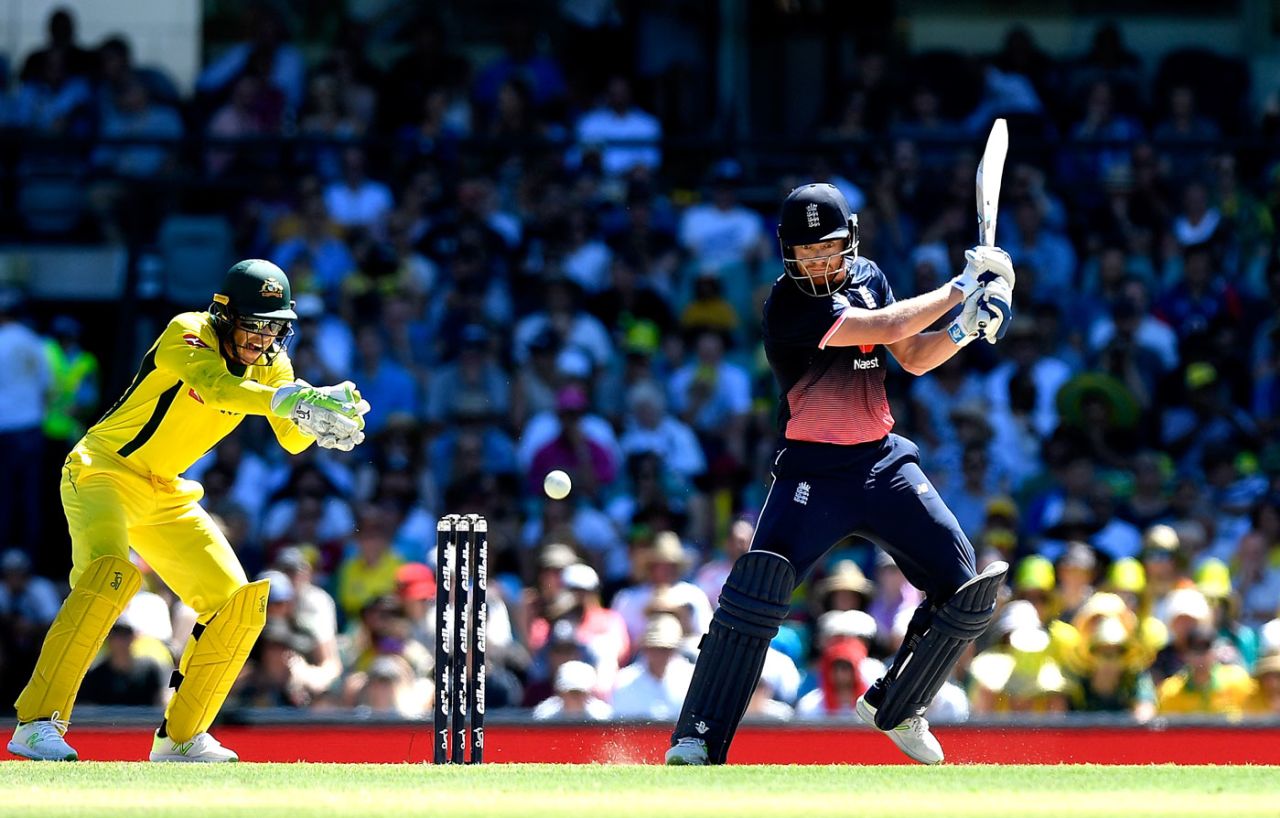 Jonny Bairstow was made to work for his runs, Australia v England, 3rd ODI, Sydney, January 21, 2018