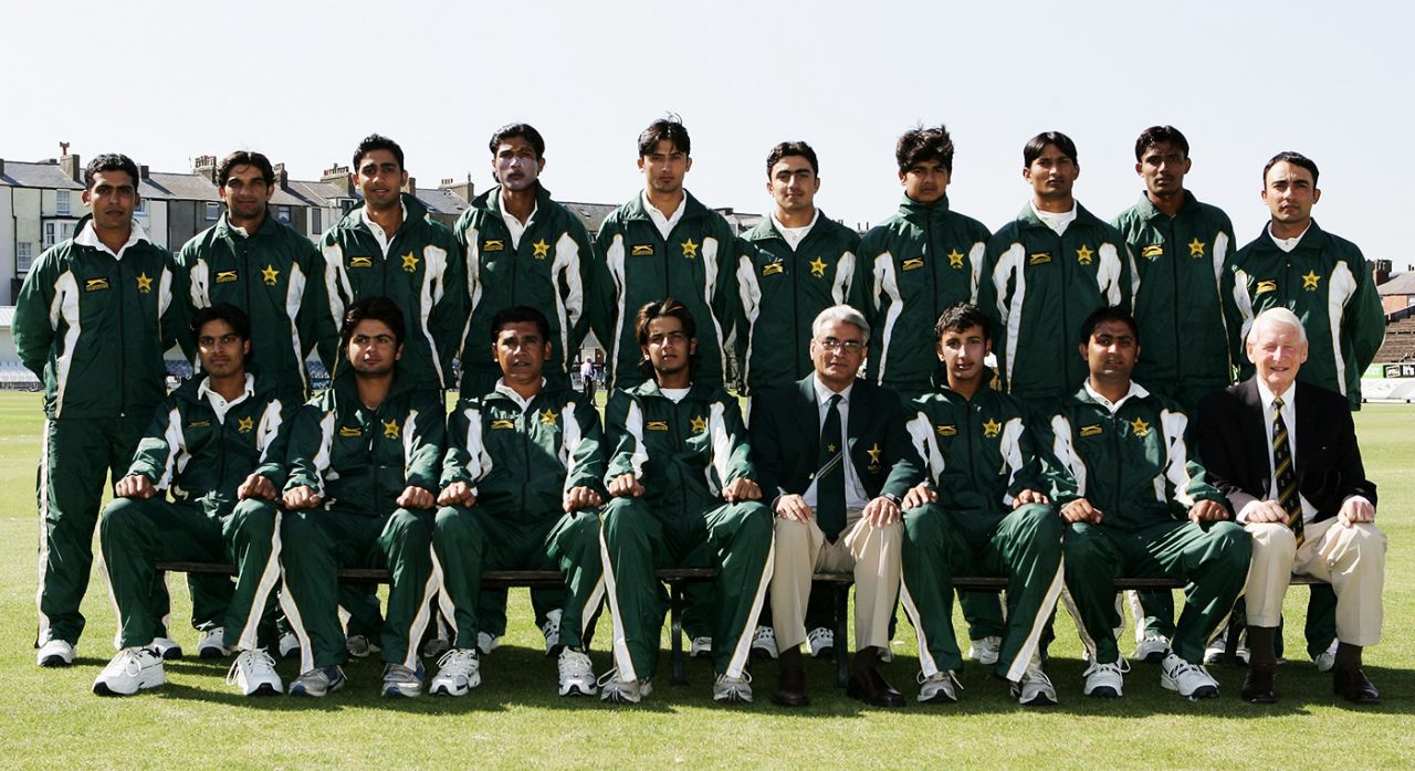 The Pakistan Under-19 squad in England, August 5, 2007