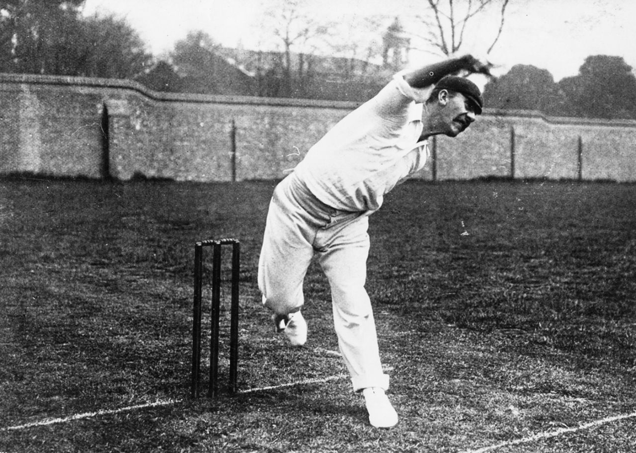 Australian cricketer Albert Trott, 1905