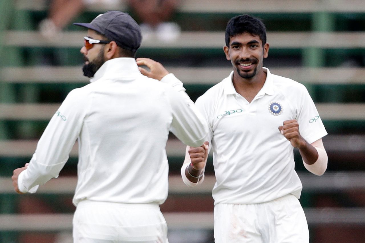 Jasprit Bumrah picked his first five-for in Tests, South Africa v India, 3rd Test, Johannesburg, 2nd day, January 25, 2018