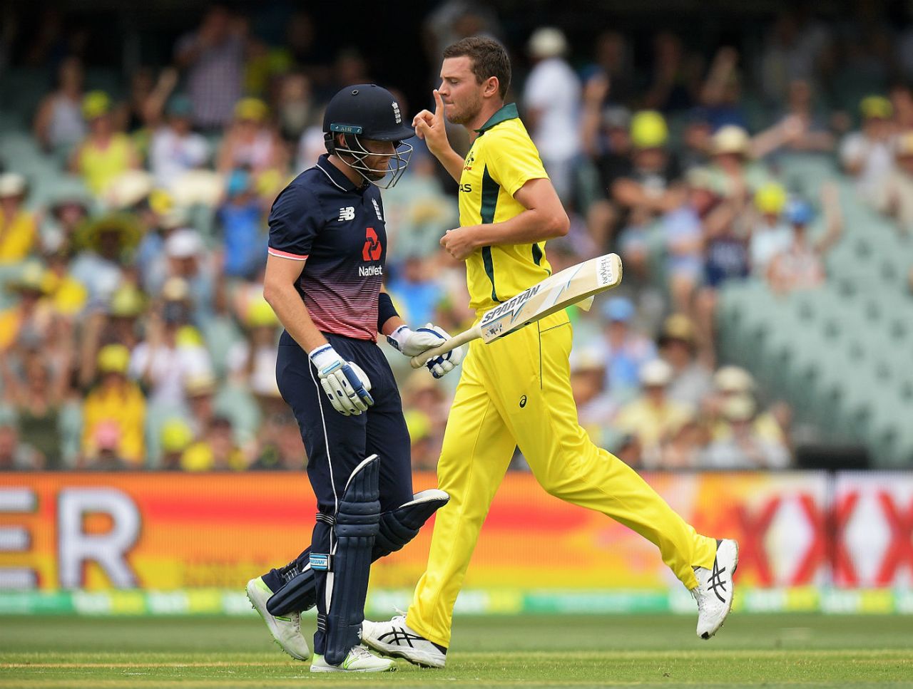 Josh Hazlewood was in irresistible form for Australia, Australia v England, 4th ODI, Adelaide, January 26, 2018