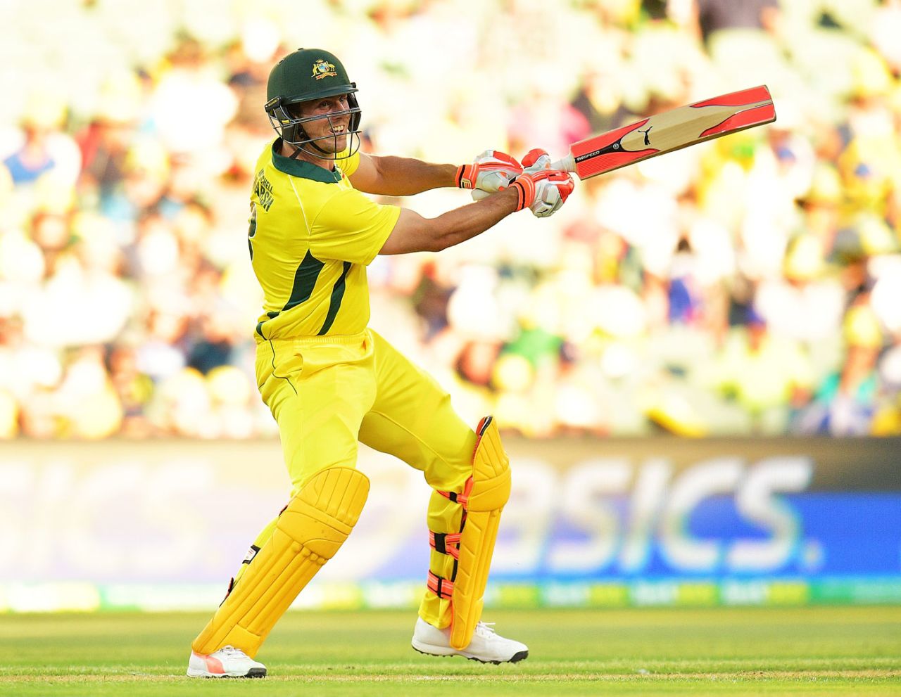 Mitchell Marsh clubbed quick runs to bring down the target, Australia v England, 4th ODI, Adelaide, January 26, 2018
