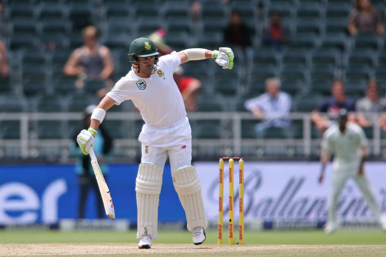 Dean Elgar lets one go, South Africa v India, 3rd Test, Johannesburg, 4th day, January 27, 2018