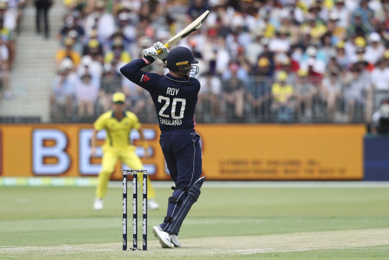 Jason Roy cashed in on a no-ball reprieve, Australia v England, 5th ODI, Perth, January 28, 2018