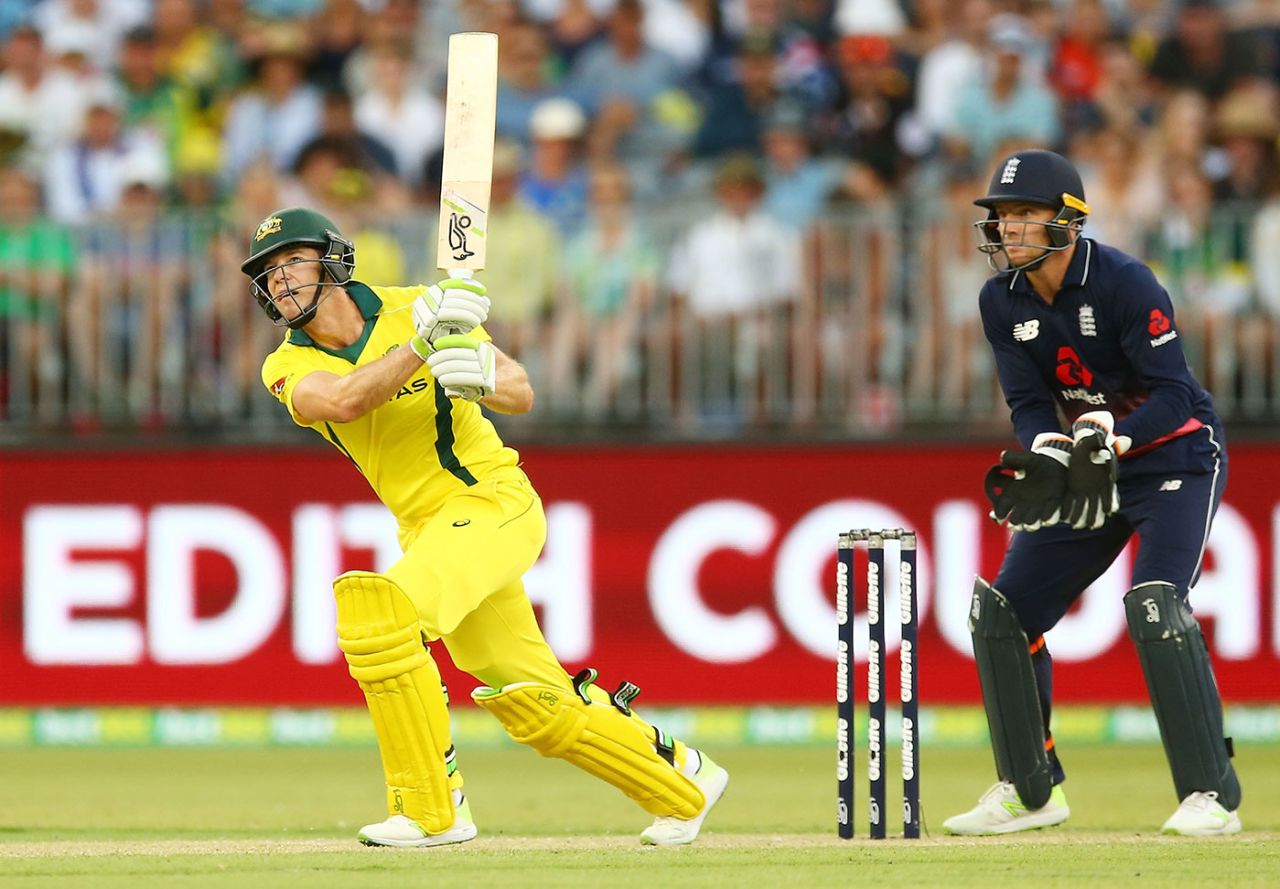 Tim Paine tried to haul Australia over the line, Australia v England, 5th ODI, Perth, January 28, 2018