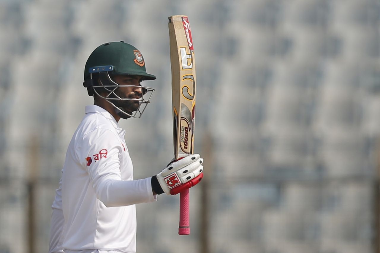 Tamim Iqbal brought up his 25th Test half-century, Bangladesh v Sri Lanka, 1st Test, Chittagong, 1st day, January 31, 2018