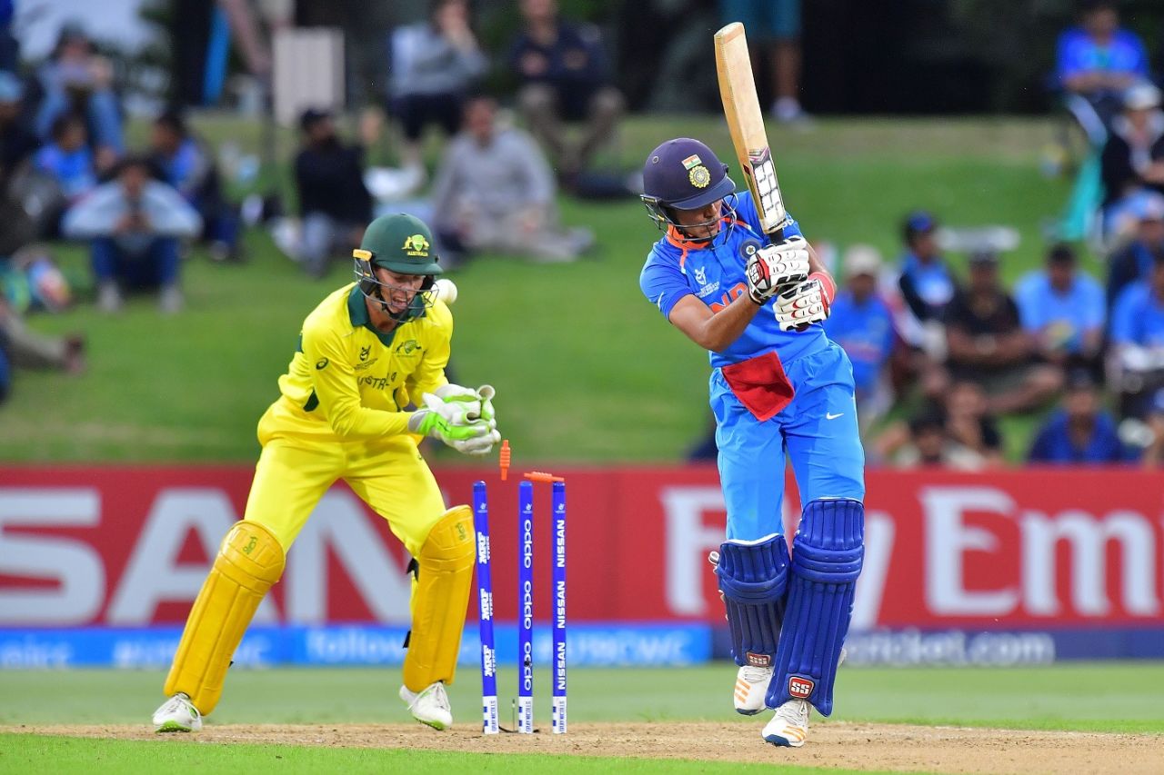 Shubman Gill was drawn out of his crease and stumped, Australia v India, Under-19 World Cup, final, Mount Maunganui, February 3, 2018