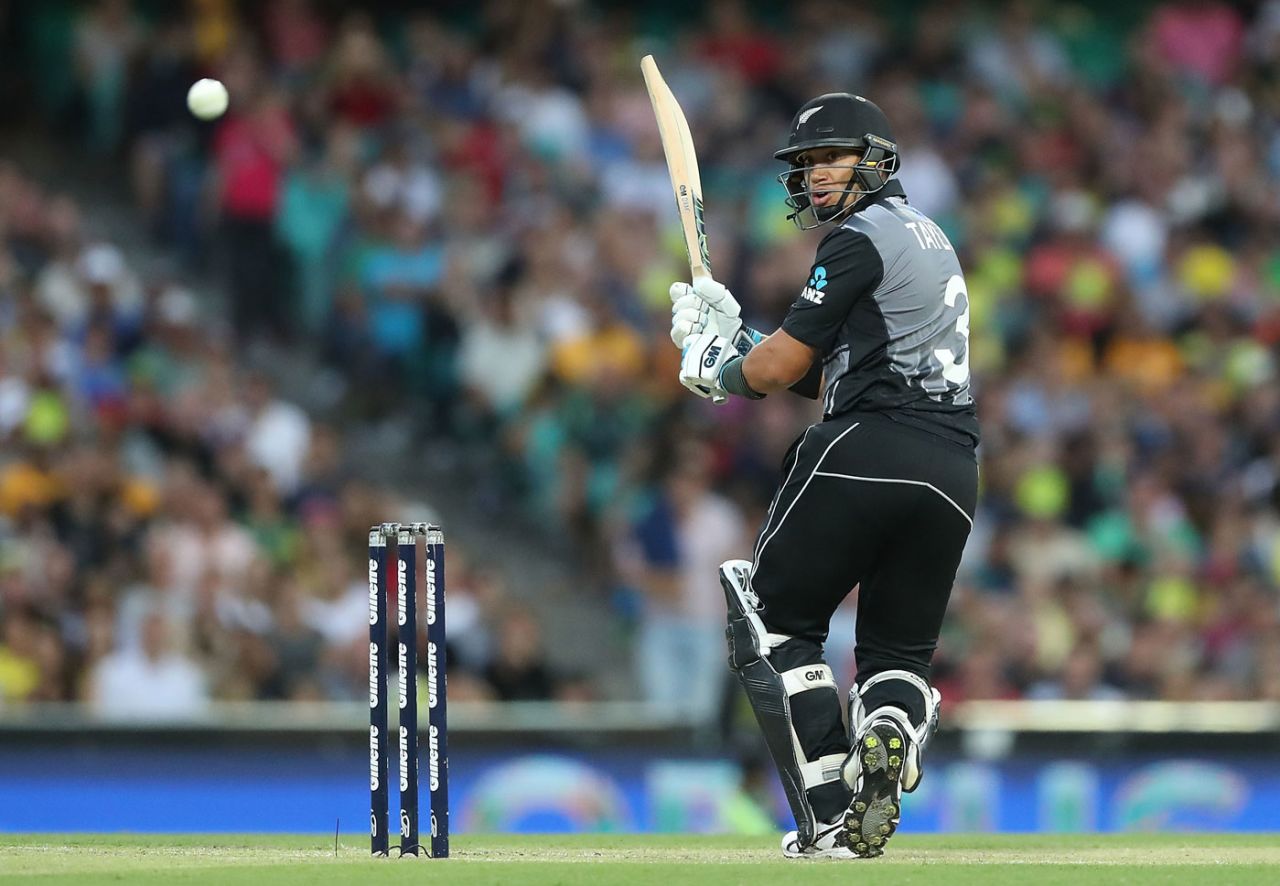 Ross Taylor worked to get the innings going, Australia v New Zealand, Trans-Tasman T20, Sydney, February 3, 2018