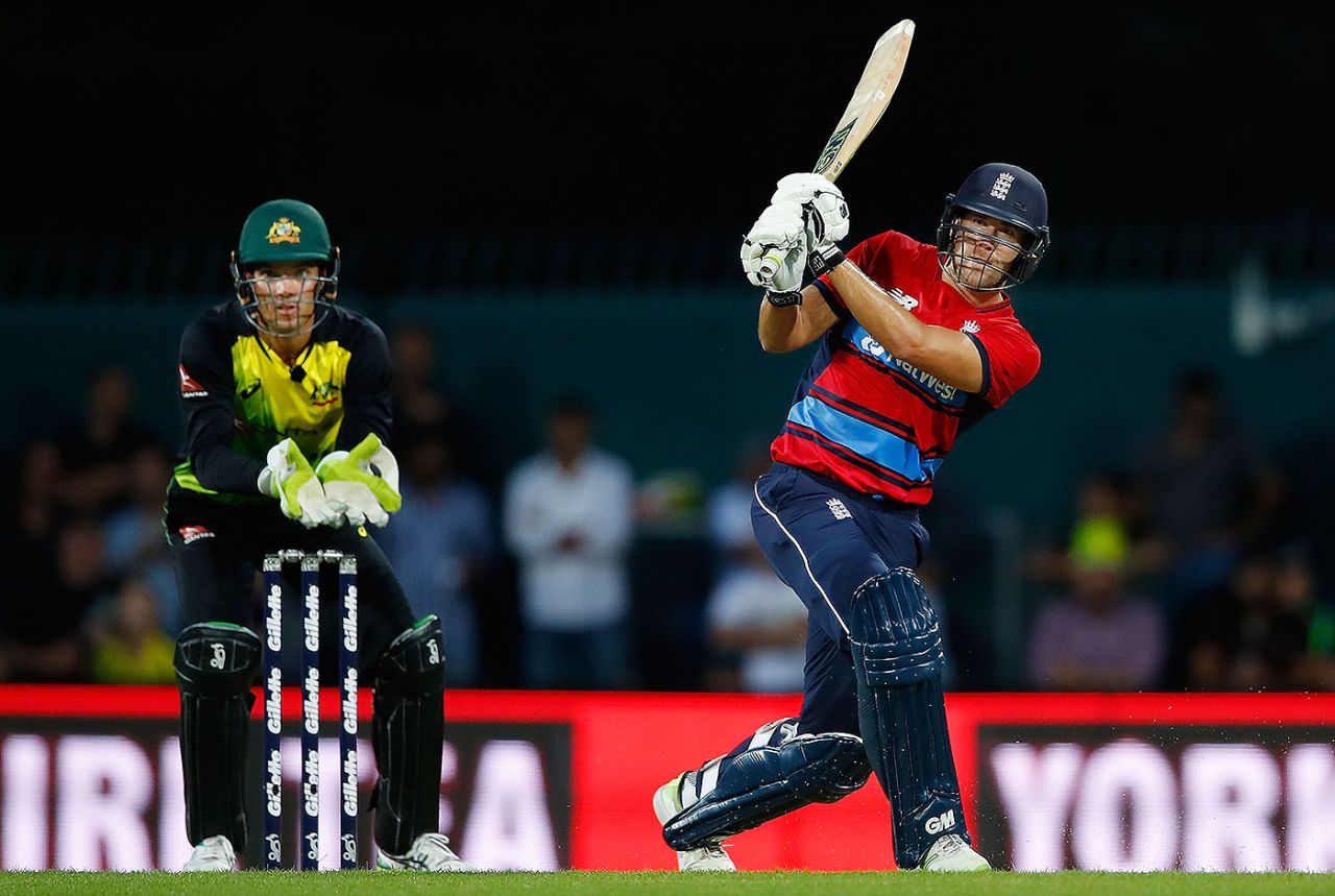 Dawid Malan set England's tempo with an attacking innings, Australia v England, 2nd match, T20 Tri-Series, Hobart, February 7, 2018