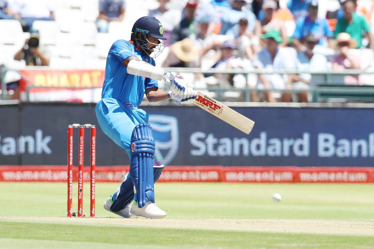 Shikhar Dhawan targets the off side, South Africa v India, 3rd ODI, Cape Town, February 7, 2018