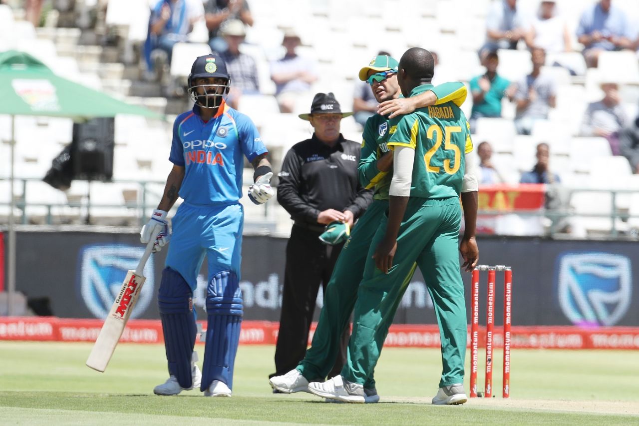 Virat Kohli v Kagiso Rabada: the battle continues, South Africa v India, 3rd ODI, Cape Town, February 7, 2018