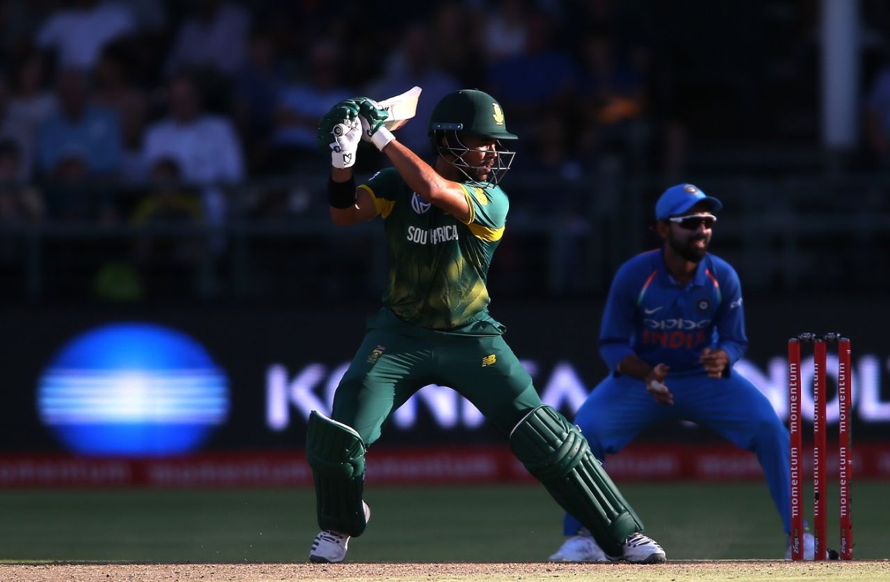 JP Duminy followed his two wickets up with a half-century, South Africa v India, 3rd ODI, Cape Town, February 7, 2018