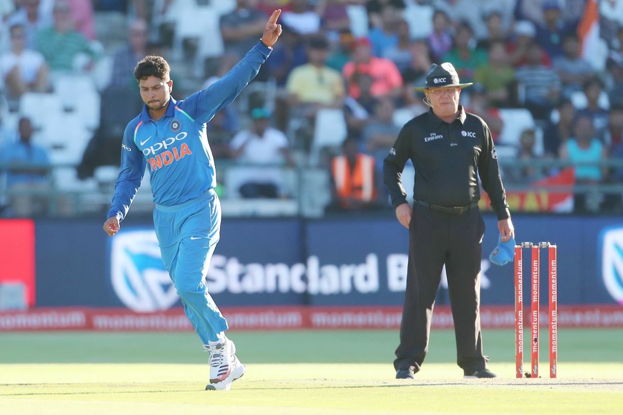 Kuldeep Yadav was among the wickets once again, South Africa v India, 3rd ODI, Cape Town, February 7, 2018