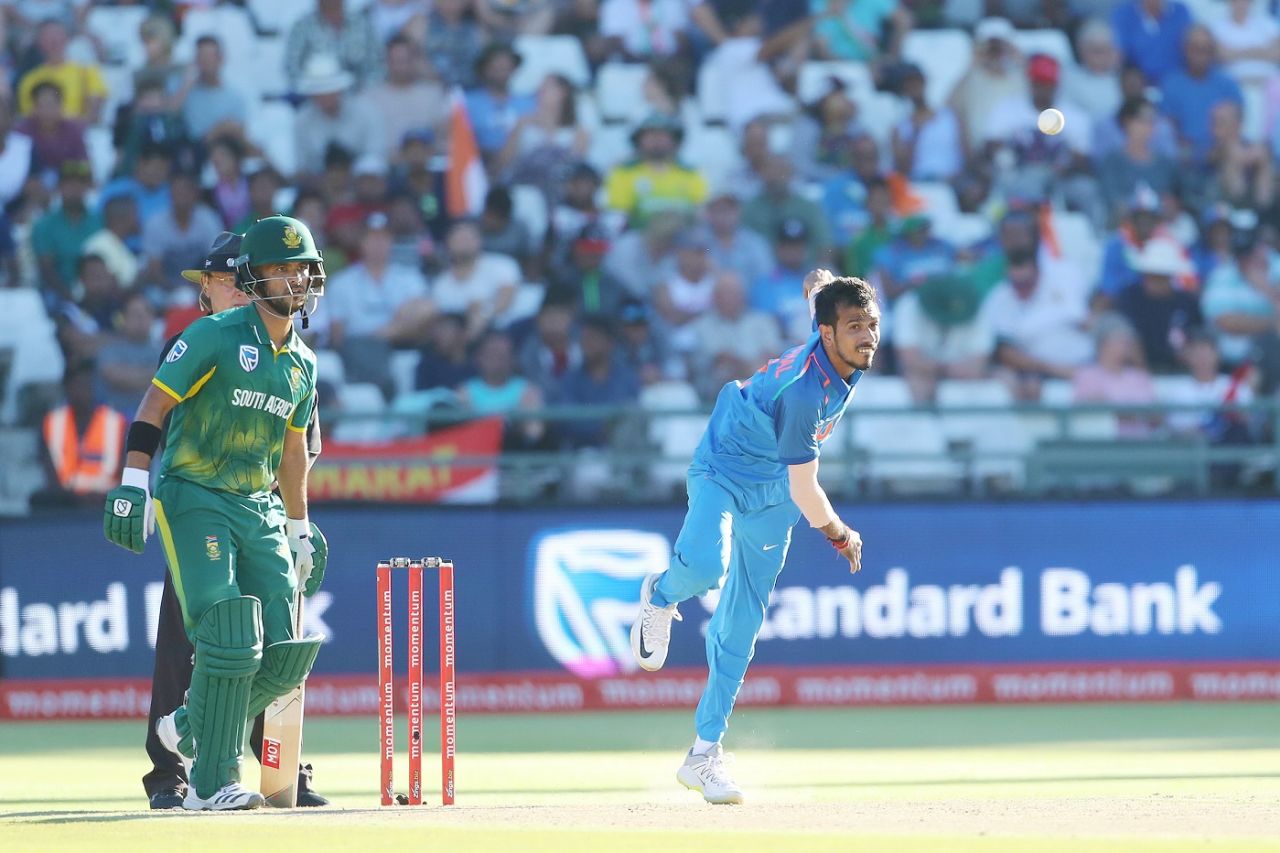 Yuzvendra Chahal collected four wickets, South Africa v India, 3rd ODI, Cape Town, February 7, 2018