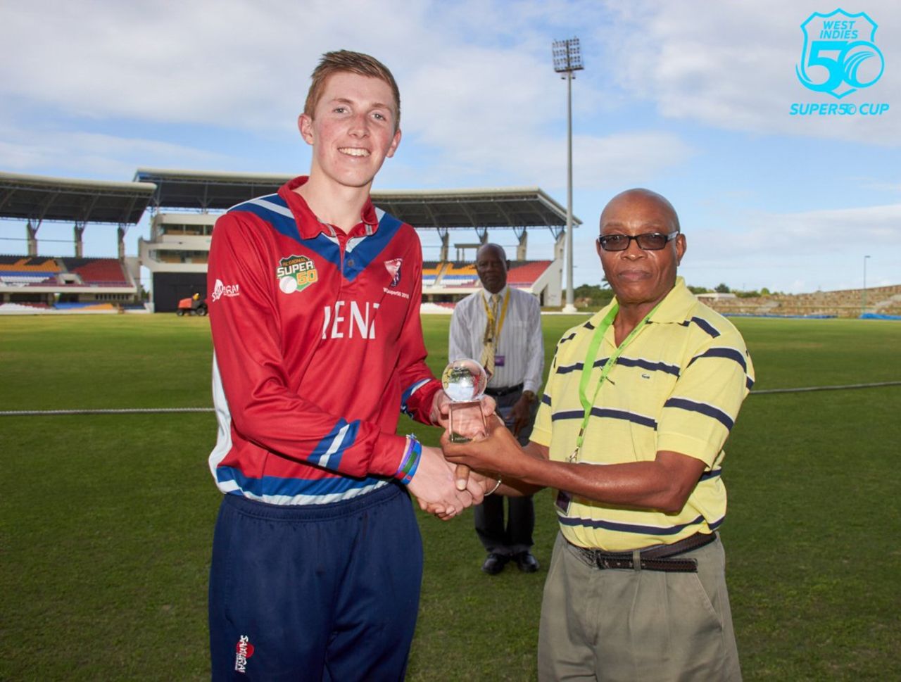 Zak Crawley was Man of the Match for his 99 not out, Leewards v Kent, Regional Super50, February 6, 2018