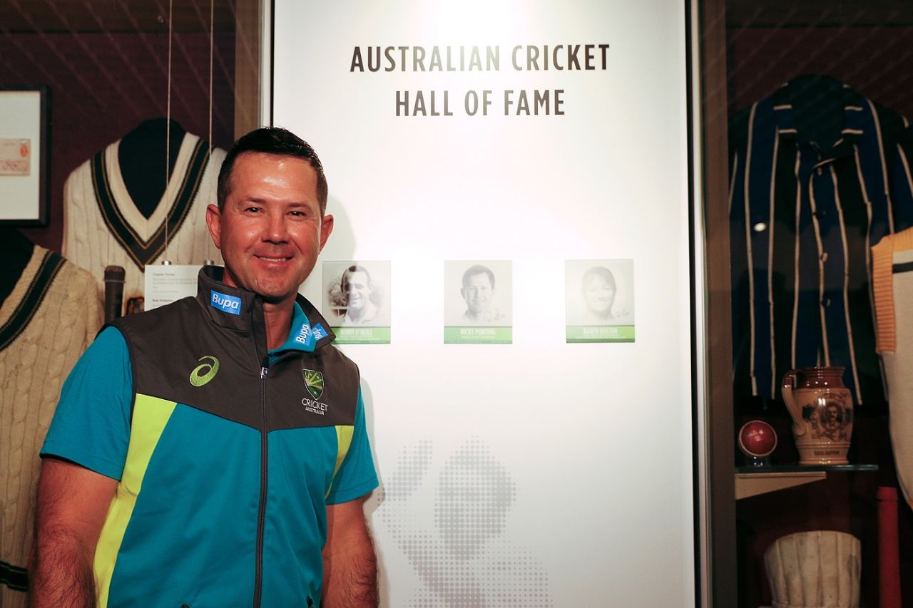 Ricky Ponting is one of the three inductions to the Australian Cricket Hall of Fame, Melbourne, February 10, 2018