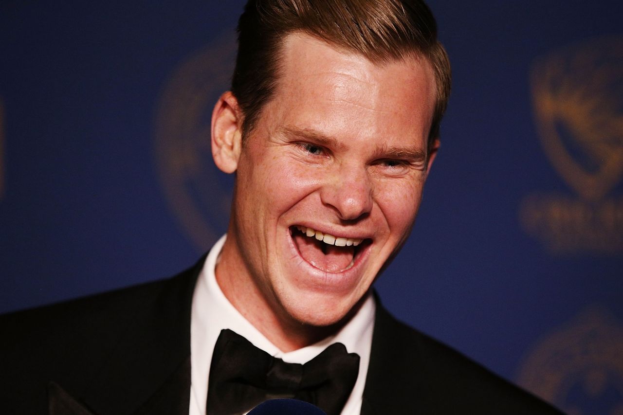 Australia captain Steven Smith at the Allan Border Medal night, Melbourne, February 12, 2018