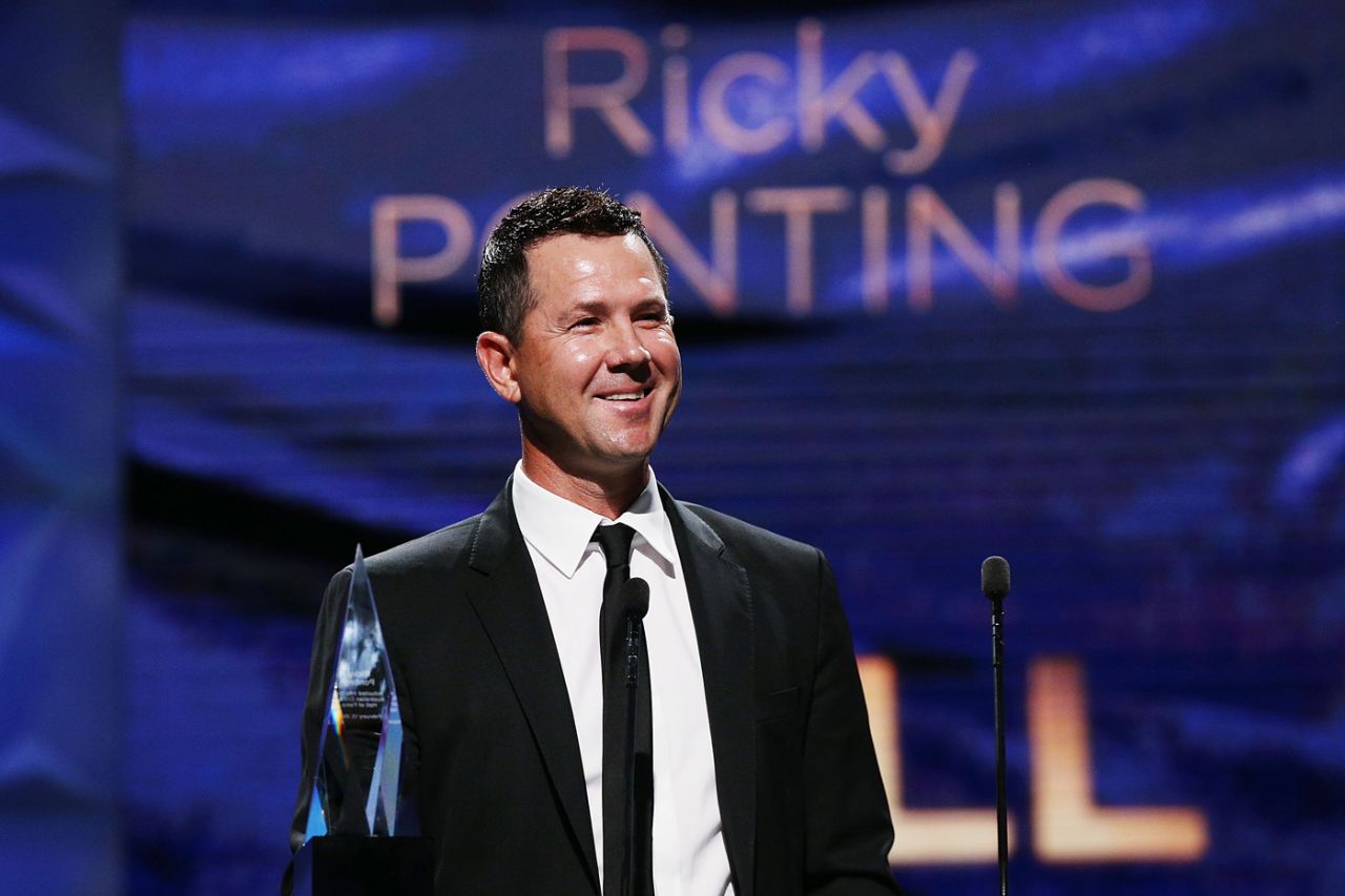 Ricky Ponting was inducted into the Hall of Fame at the 2018 Allan Border Medal night, Melbourne, February 12, 2018