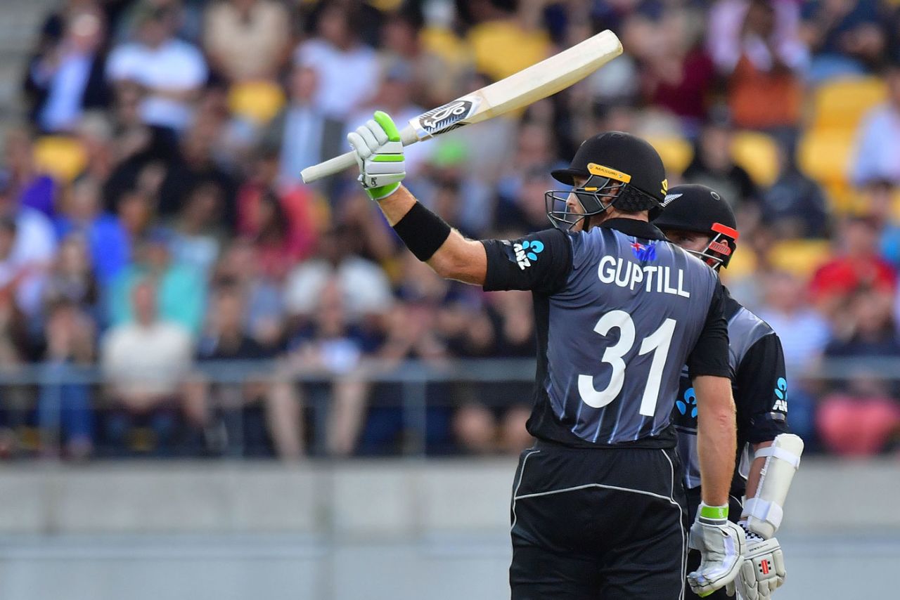 Martin Guptill raised a 31-ball fifty, New Zealand v England, Trans-Tasman tri-series, Wellington, February 13, 2018
