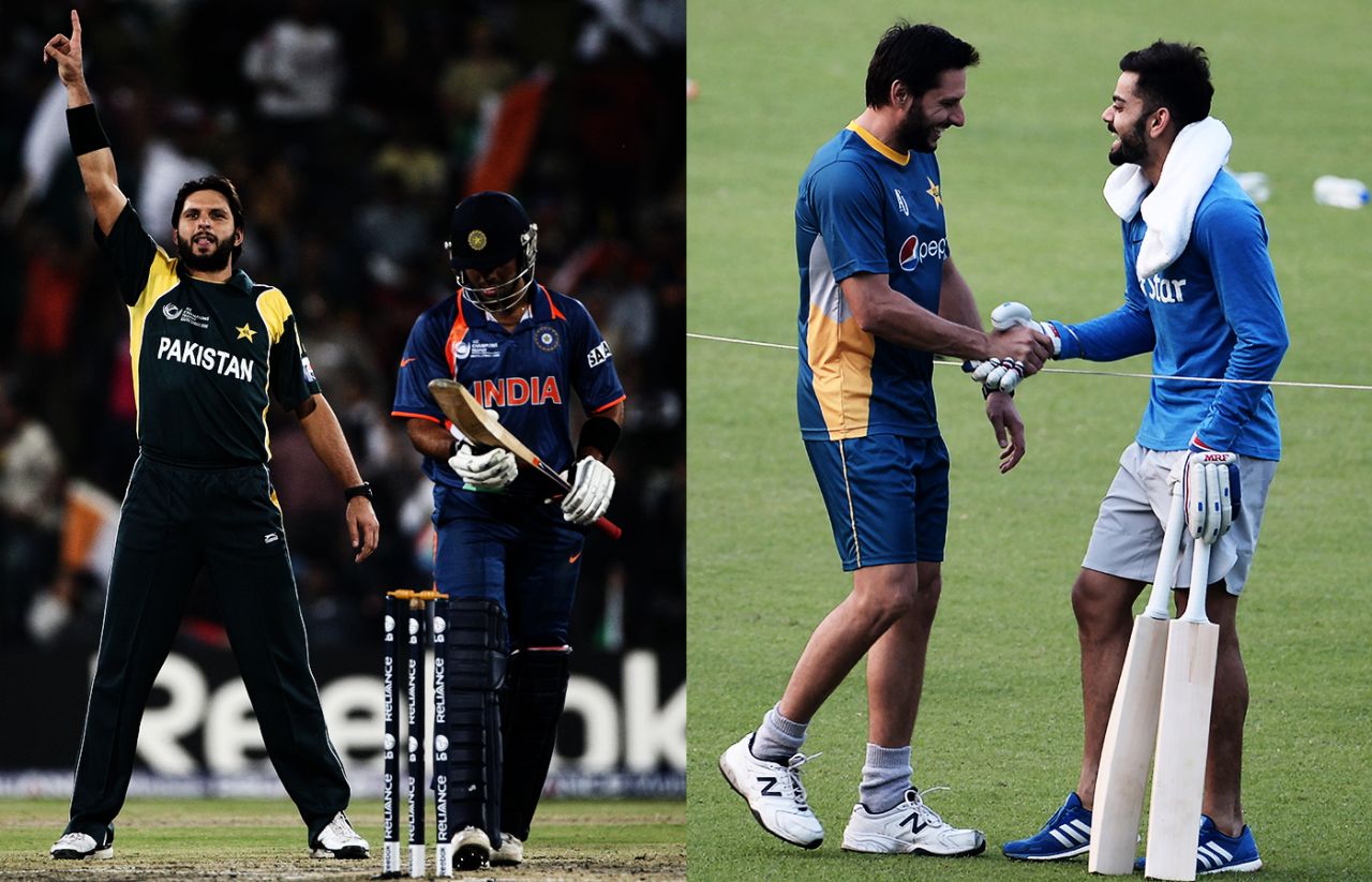 Composite: Shahid Afridi and Virat Kohli 
