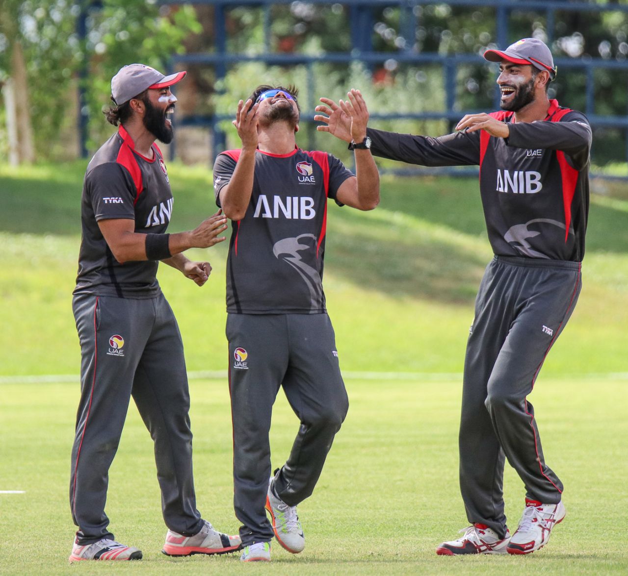 After a rocky start in the field, Imran Haider's prayers were answered with three wickets, Oman v UAE, ICC World Cricket League Division Two, Windhoek, February 12, 2018