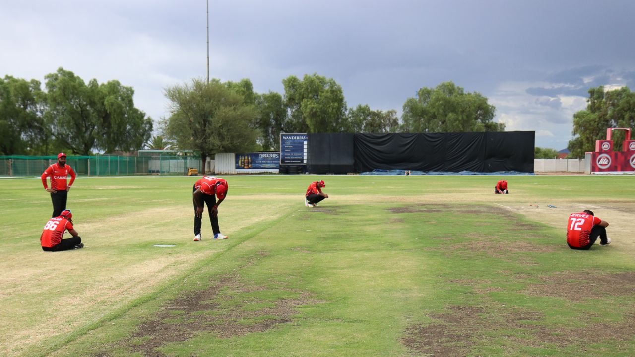Canada's players were devastated after a trip to the World Cup Qualifier slipped through their grasp, Canada v Nepal, ICC World Cricket League Division Two, Windhoek, February 14, 2018