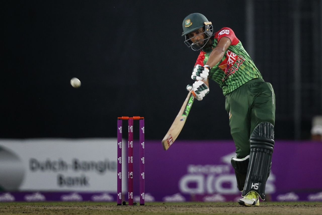 Mahmudullah goes inside out, Bangladesh v Sri Lanka, 1st T20I, Mirpur, February 15, 2018