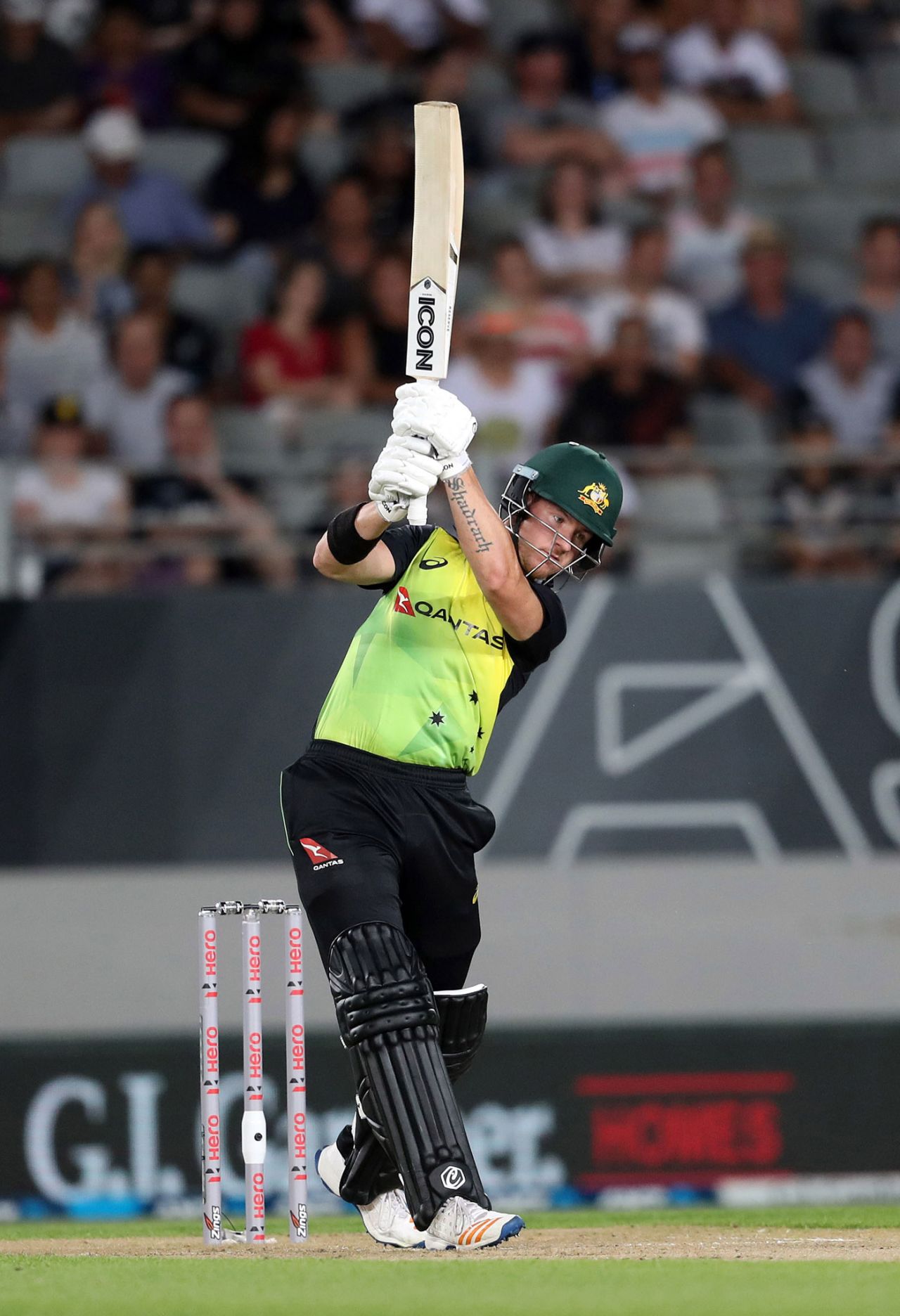 D'Arcy Short made his maiden international fifty, New Zealand v Australia, Trans-Tasman T20 tri-series, Auckland, February 16, 2018