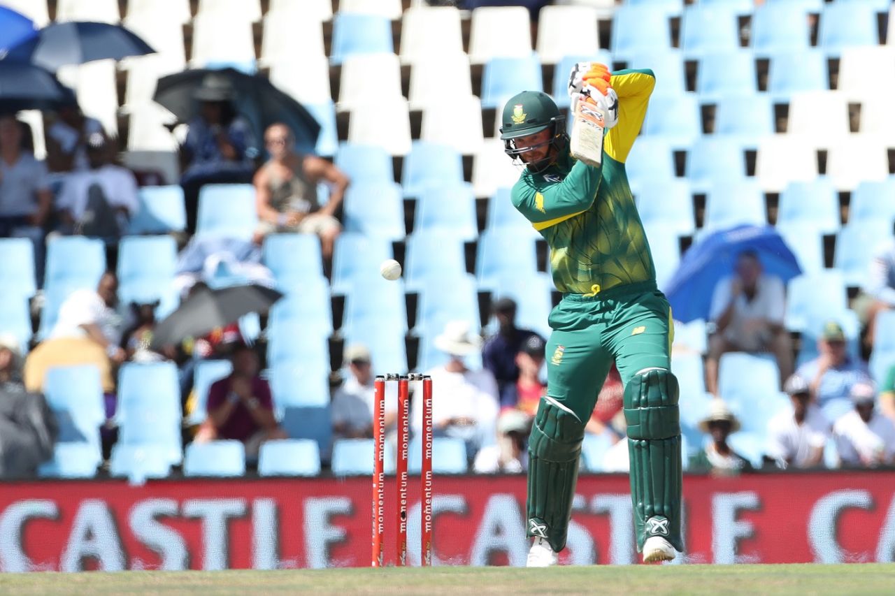 Heinrich Klaasen plays an off-side punch, South Africa v India, 6th ODI, Centurion, February 16, 2018