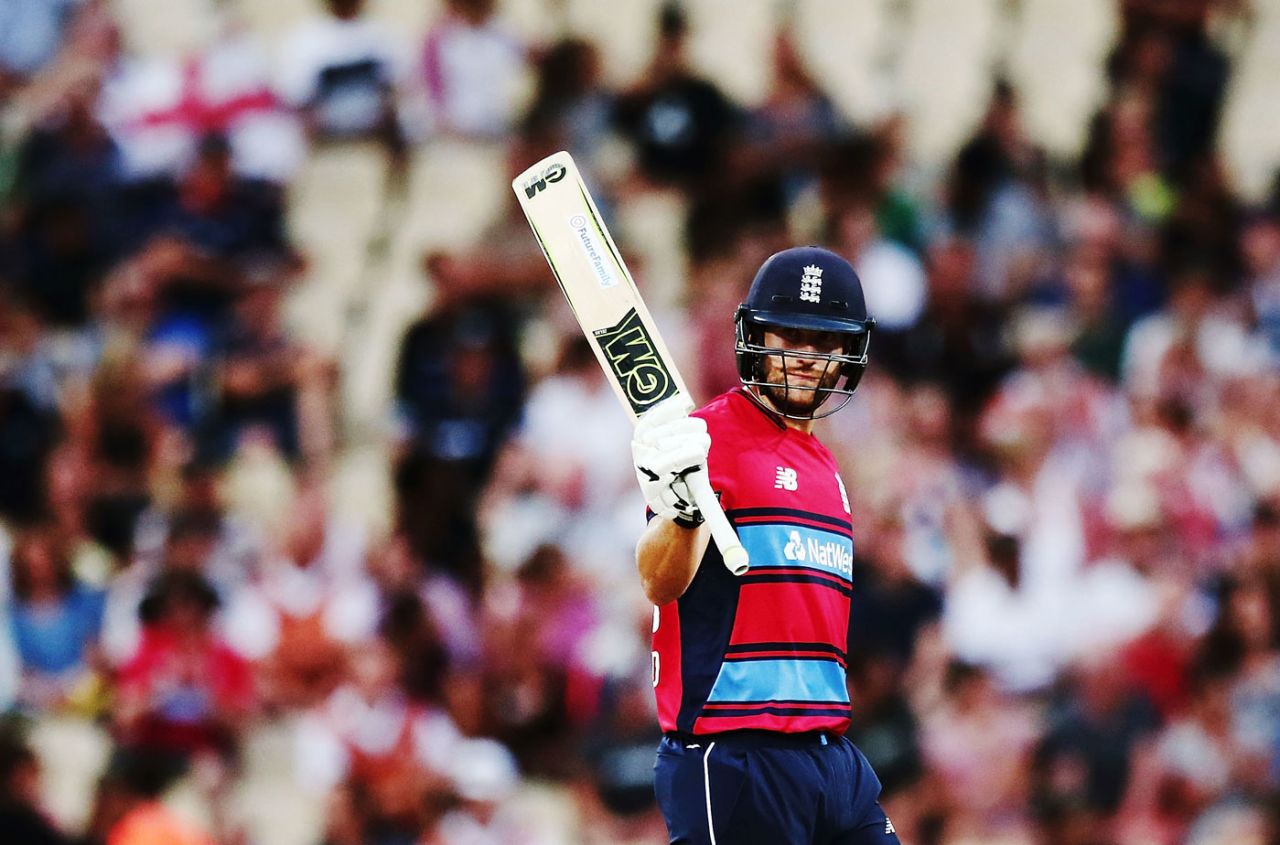 Dawid Malan made his fourth fifty in five T20I innings, New Zealand v England, Trans-Tasman T20 tri-series, Hamilton, February 18, 2018