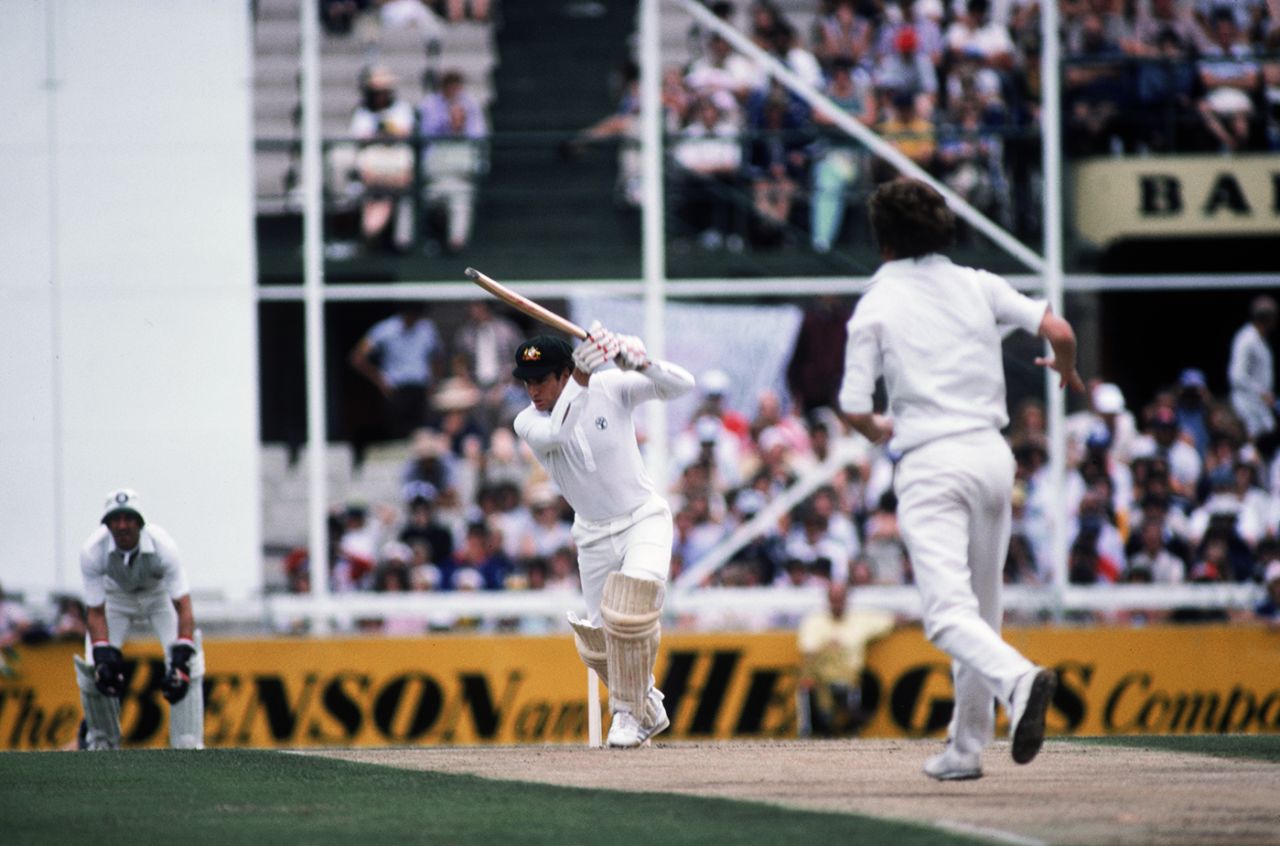 Greg Chappell drives, Australia v England, Perth, 1st Test, November 1982
