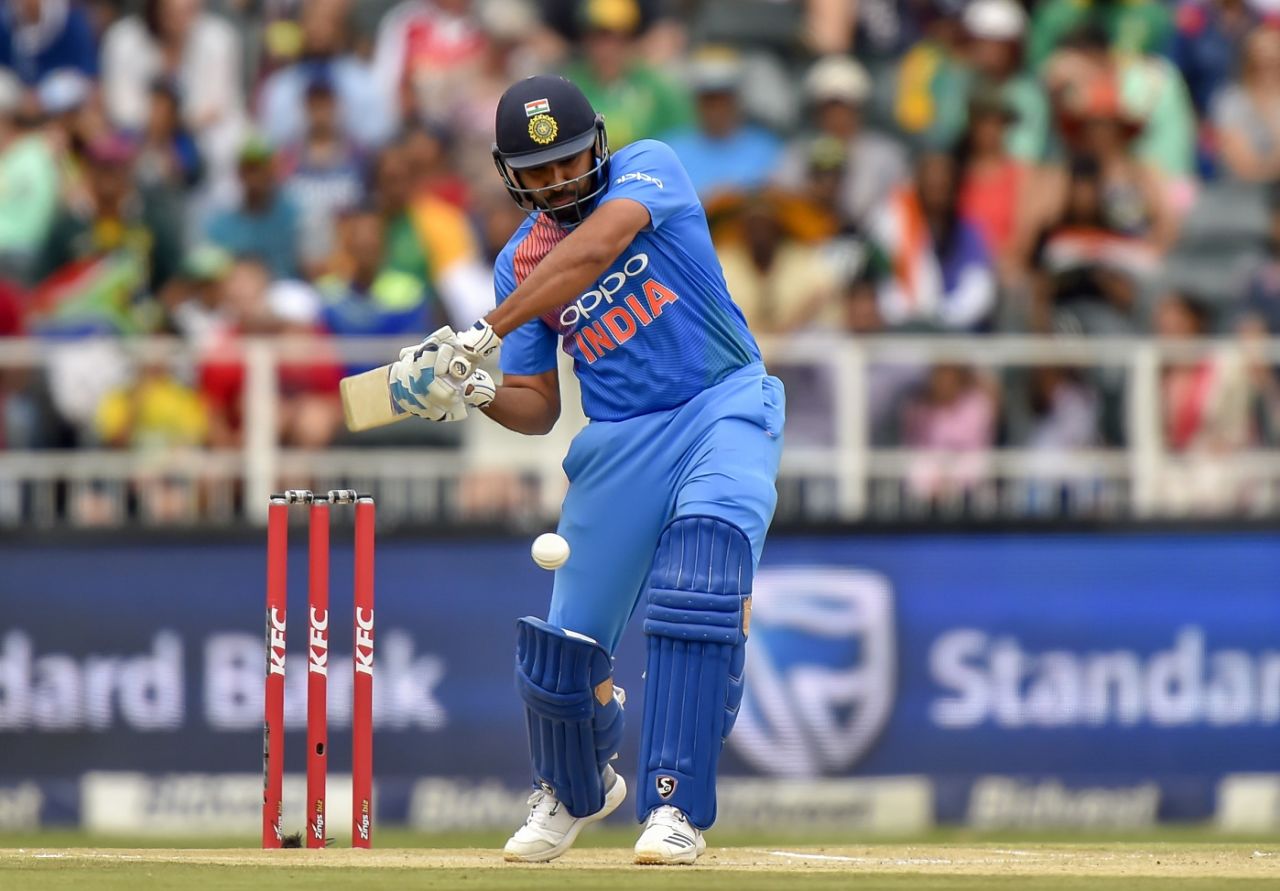 Rohit Sharma blazed away after India were asked to bat, South Africa v India, 1st T20I, Johannesburg, February 18, 2018