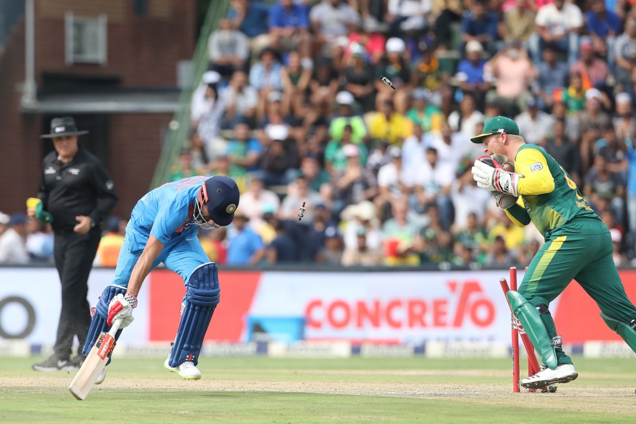 Manish Pandey found boundaries hard to come by, South Africa v India, 1st T20I, Johannesburg, February 18, 2018