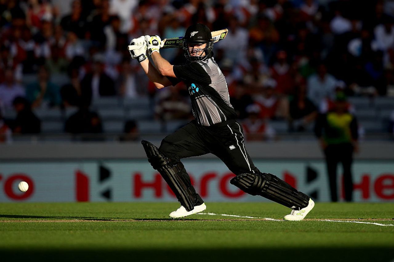 Colin Munro started with intent for New Zealand, New Zealand v Australia, T20 Tri-Series final, Auckland, February 21, 2018