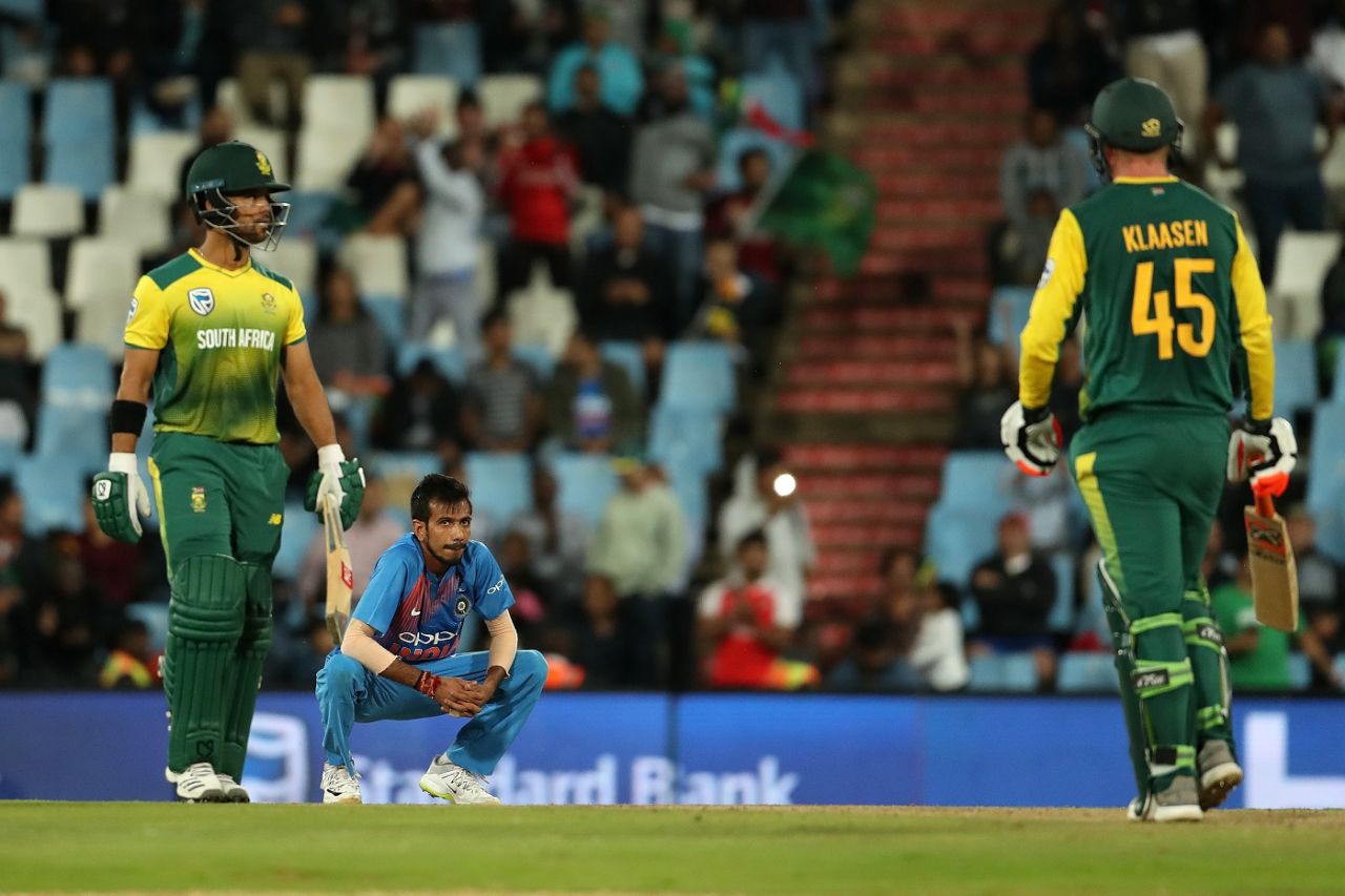 Yuzvendra Chahal had a tough day in the office, South Africa v India, 2nd T20I, Centurion, February 21, 2018