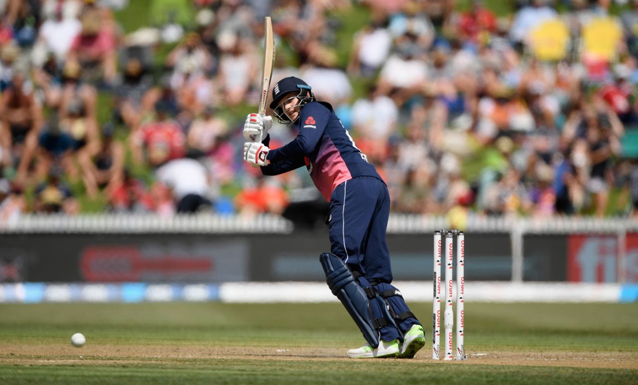 Joe Root flicks behind square, New Zealand v England, 1st ODI, Hamilton, 25 February, 2018
