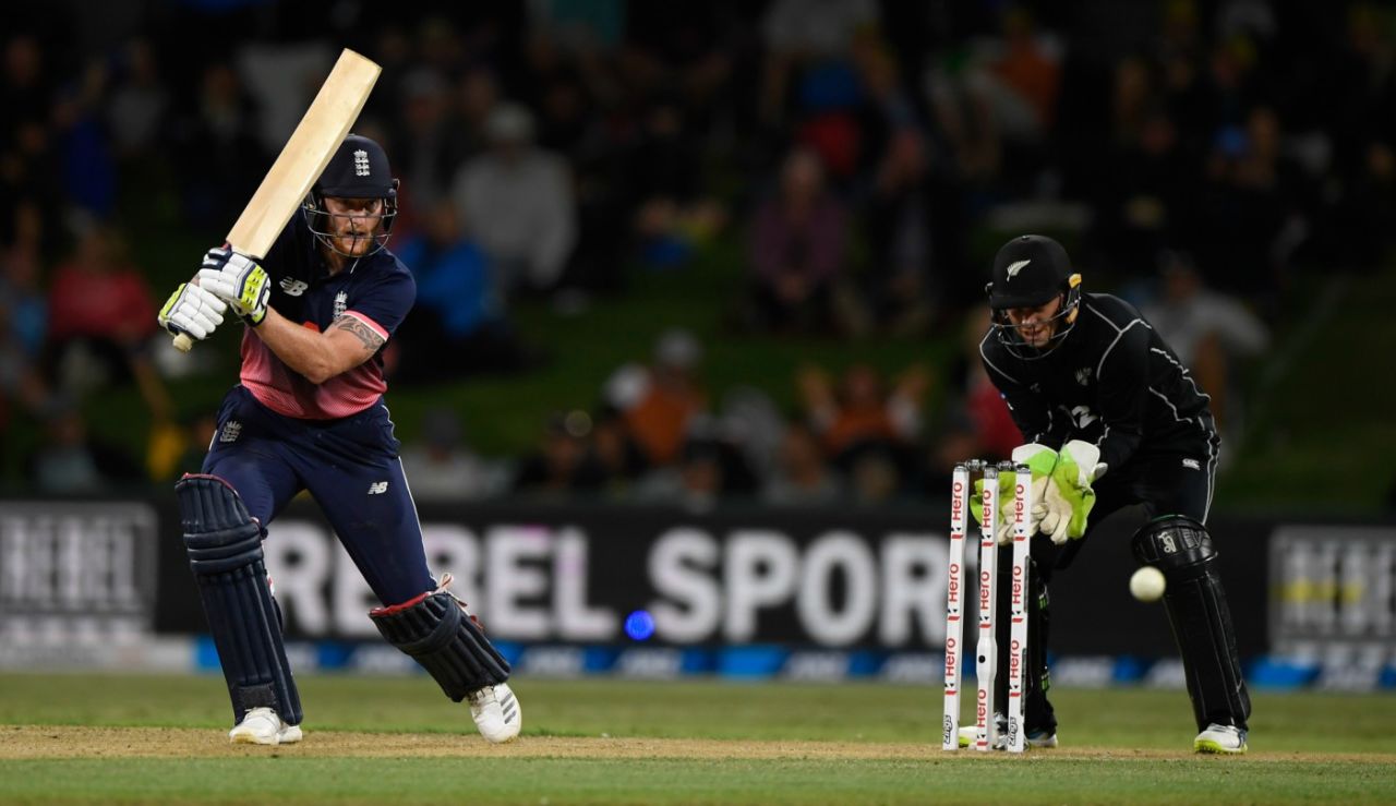 Ben Stokes struck a 74-ball 63, New Zealand v England, 2nd ODI, Mount Maunganui, February 28, 2018