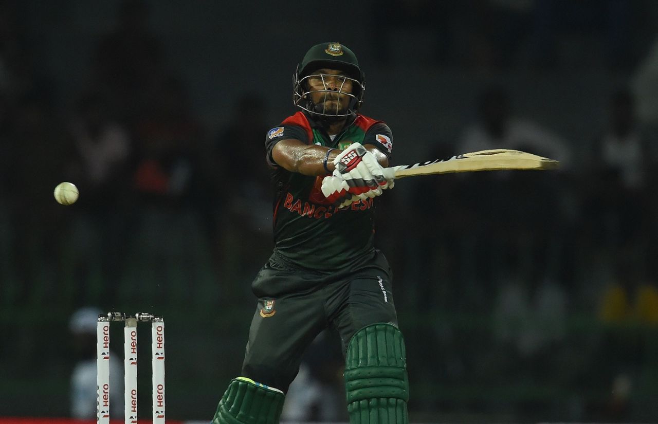 Sabbir Rahman chipped in with a handy 30, Bangladesh v India, Nidahas Twenty20 Tri-Series, Colombo, March 8, 2018