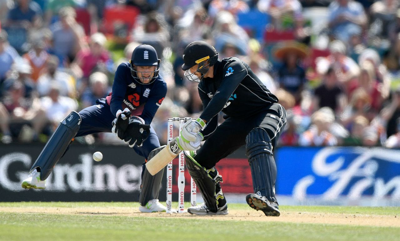 Martin Guptill anchored New Zealand's innings, New Zealand v England, 5th ODI, Christchurch, March 10, 2018