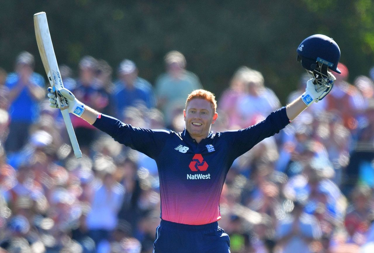Jonny Bairstow scored England's third-fastest one-day hundred, New Zealand v England, 5th ODI, Christchurch, March 10, 2018
