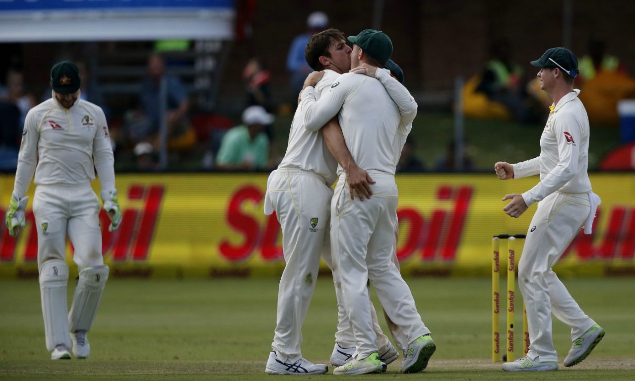Mitchell Marsh contributed with two wickets, South Africa v Australia, 2nd Test, 2nd day, Port Elizabeth, March 10, 2018