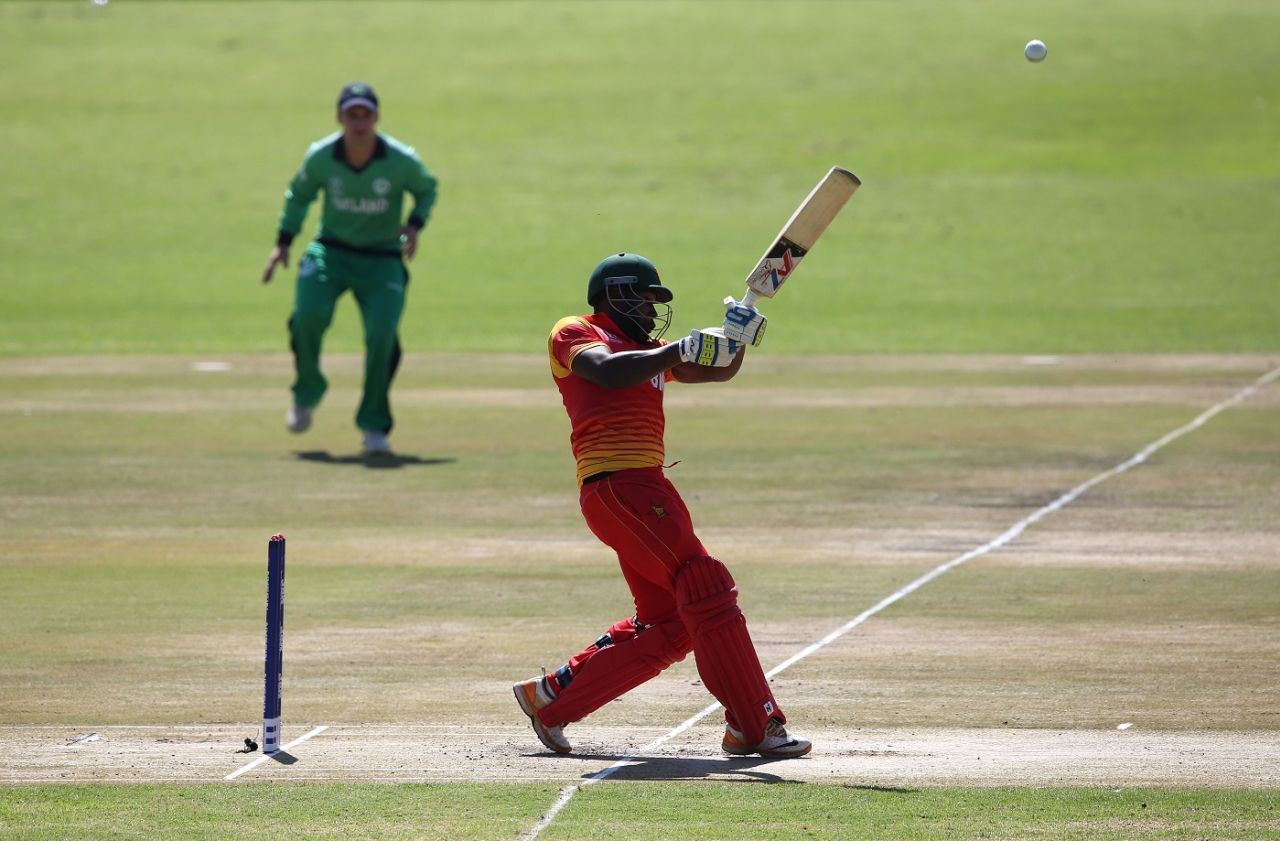 Cephas Zhuwao nails a pull, Zimbabwe v Ireland, World Cup qualifier, Super Sixes, Harare, March 16, 2018