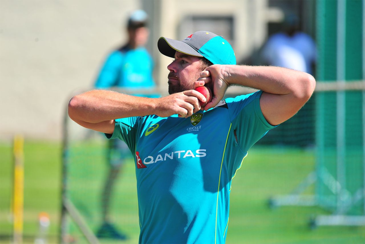 Jon Holland trains during an Australia nets session, South Africa v Australia, Cape Town, March 20, 2018