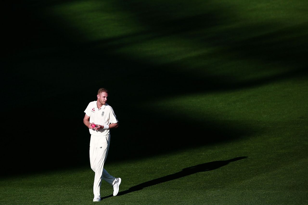 Stuart Broad found no respite before dinner, New Zealand v England, 1st Test, Auckland, 1st day, March 22, 2018