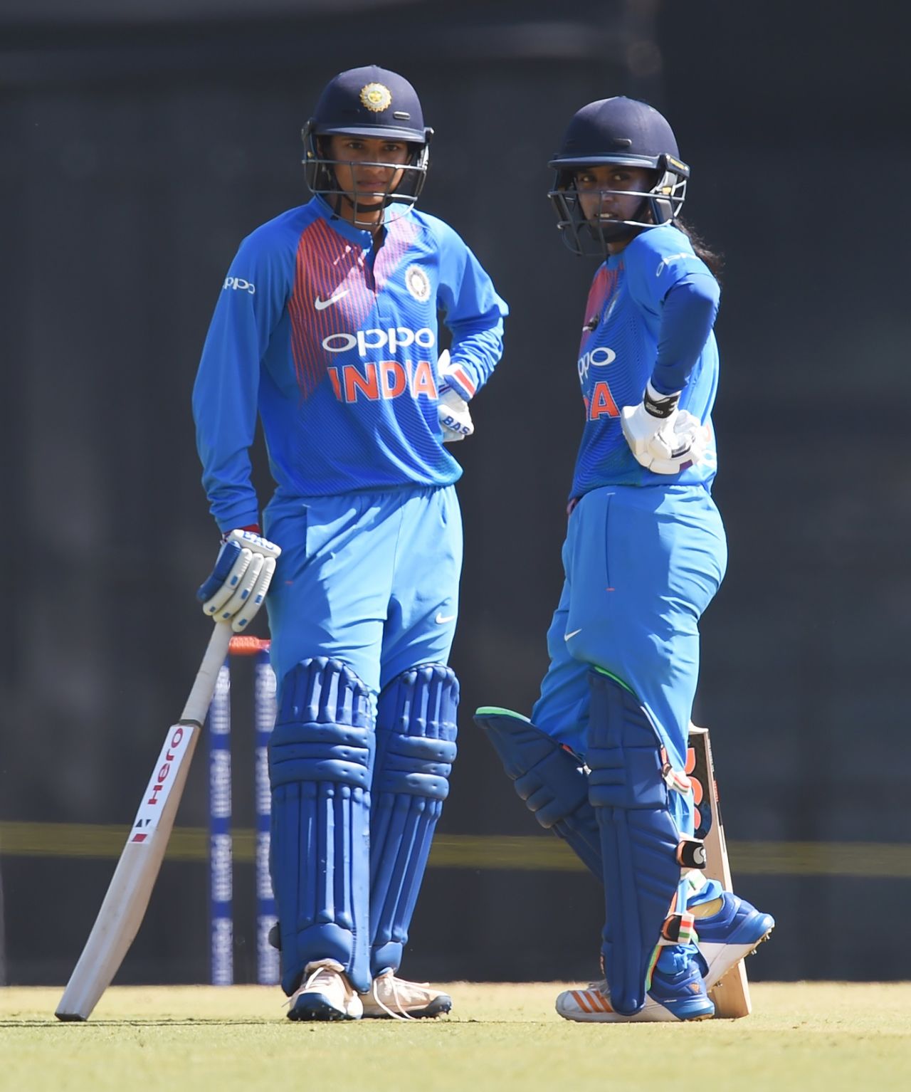 Smriti Mandhana and Mithali Raj put up a 72-run opening stand, India v Australia, Tri-Nation Women's T20 Series, Mumbai, March 22, 2018