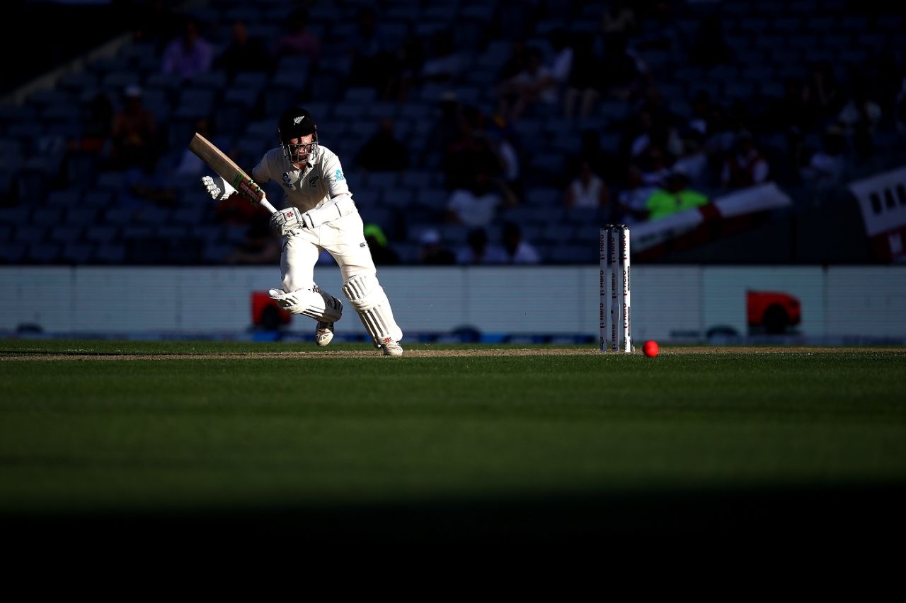 Kane Williamson finished the day unbeaten on 91, New Zealand v England, 1st Test, Auckland, 1st day, March 22, 2018