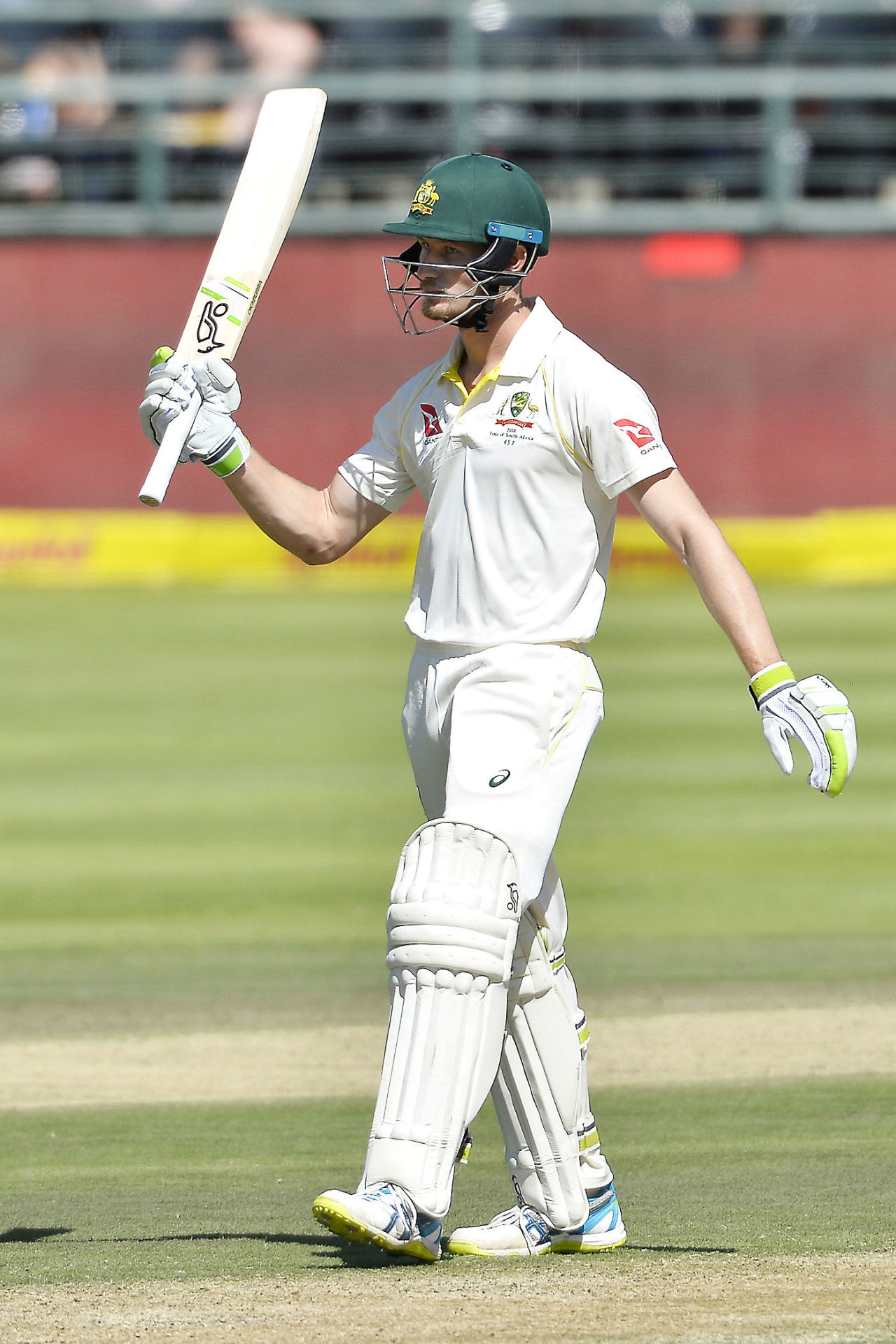Camerson Bancroft anchored Australia's innings with a fighting fifty, South Africa v Australia, 3rd Test, Cape Town, 2nd day, March 23, 2018
