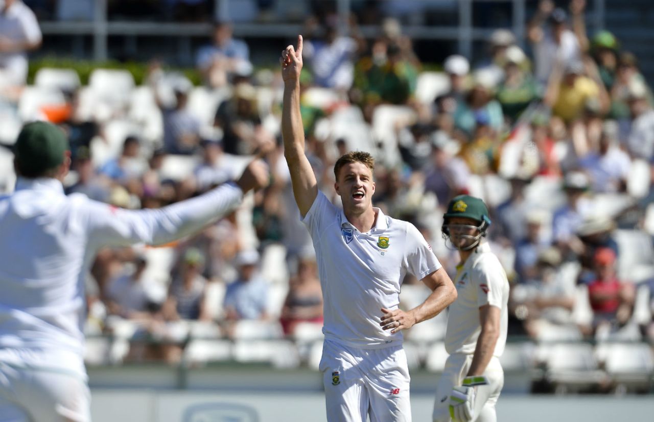 Morne Morkel claimed his 300th Test wicket, South Africa v Australia, 3rd Test, Cape Town, 2nd day, March 23, 2018